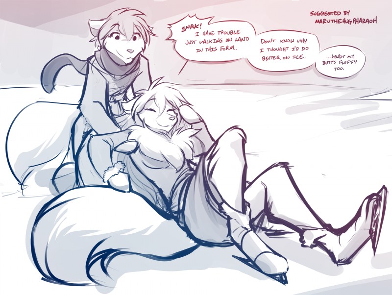 raine silverlock and zen (twokinds) created by tom fischbach