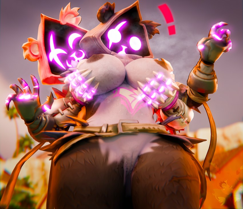 anthro big_breasts breasts eye_scar facial_scar female female/female fur genitals grabbing_both_breasts hand_on_another's_breast nipples nude purple_body pussy scar selfcest shadow_face square_crossover thick_thighs bugafterdark epic_games fortnite cuddly_(fortnite) raven_team_leader bear mammal 3d_(artwork) absurd_res digital_media_(artwork) hi_res