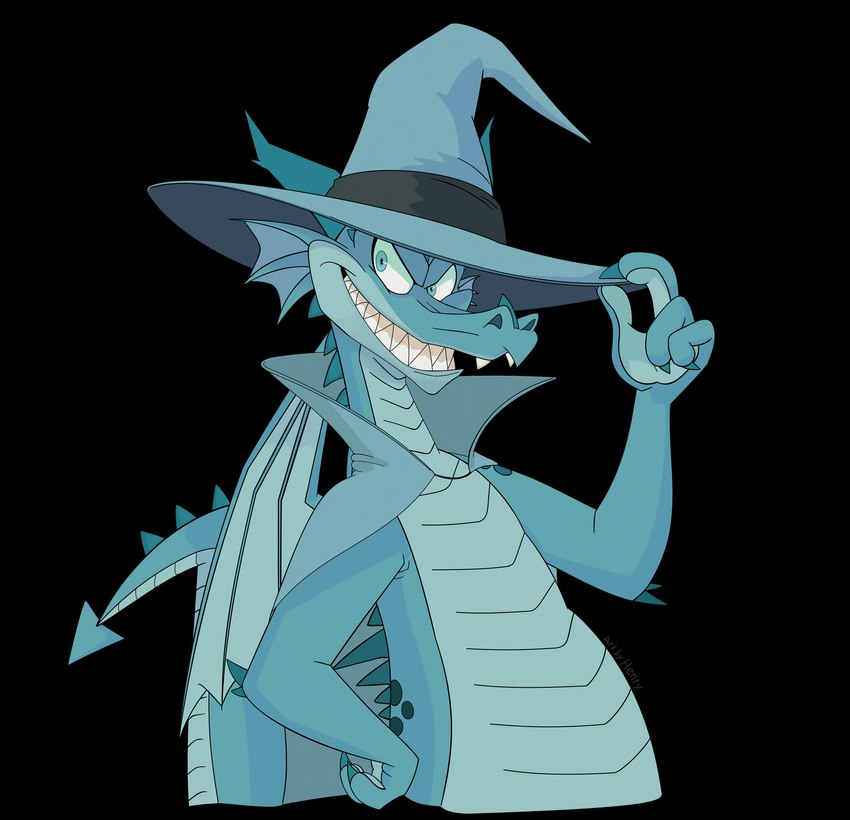 anthro blue_body blue_claws blue_clothing blue_eyes blue_hat blue_headwear blue_horn blue_jewelry blue_necklace blue_neckwear blue_scales cape claws clothing devious devious_grin fangs grin hat headgear headwear horn jewelry magic magic_user male necklace neckwear robe scales sharp_teeth smile solo teeth wizard_hat henrycharizardboi european_mythology mythology frosty_(henrycharizardboi) dragon lizard mythological_creature mythological_scalie reptile scalie western_dragon absurd_res alpha_channel hi_res