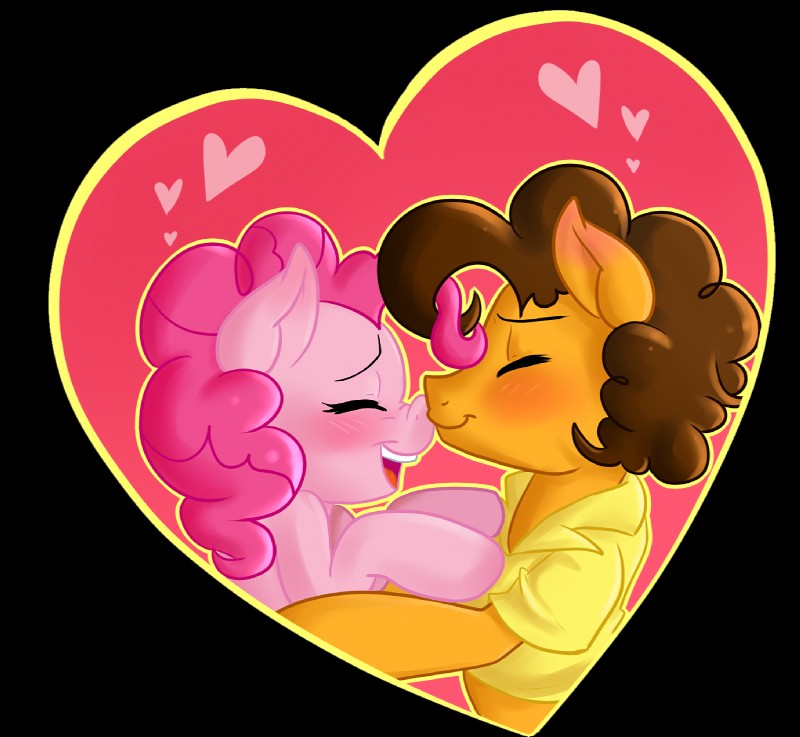 brown_hair clothing duo eyes_closed female feral hair heart_symbol male nose_kiss pink_hair romantic romantic_ambiance romantic_couple shirt simple_background smile topwear transparent_background pon3splash friendship_is_magic hasbro my_little_pony cheese_sandwich_(mlp) pinkie_pie_(mlp) earth_pony equid equine horse mammal pony 2014 alpha_channel hi_res