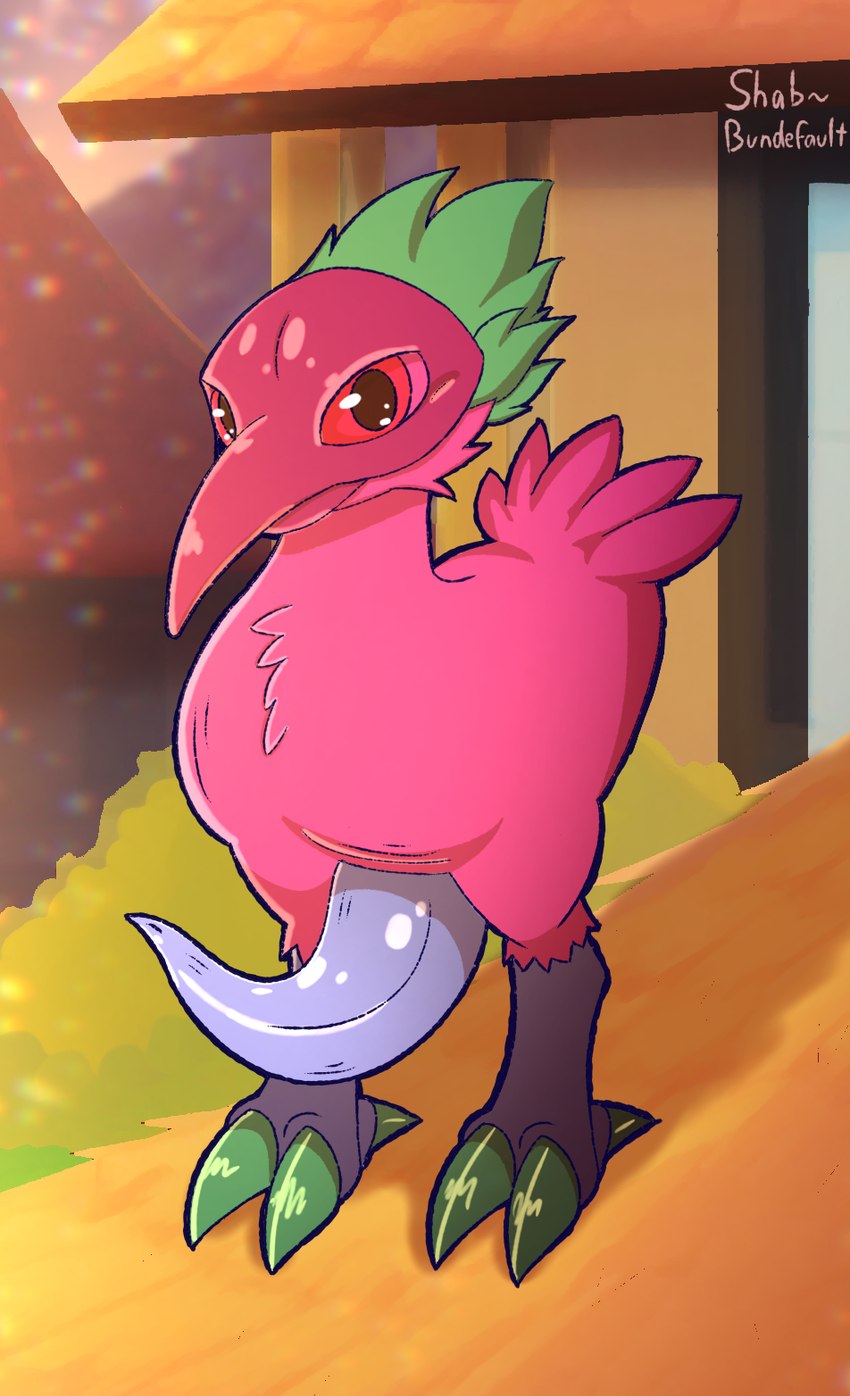 animal_genitalia animal_penis armless beak erection feathers genitals male mask nude penis solo bundefault bandai_namco digimon avi_the_kiwimon_(glaceonzegamer) avian bird digimon_(species) hybrid kiwimon digital_media_(artwork) hi_res