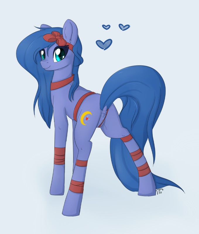 anus butt cutie_mark female feral genitals gift heart_symbol holidays looking_at_viewer looking_back presenting presenting_hindquarters pussy reward shadow smile solo wrapped tiu christmas hasbro my_little_pony patreon fan_character shadow_blue_(cloppermania) equid equine horse mammal pony hi_res signature