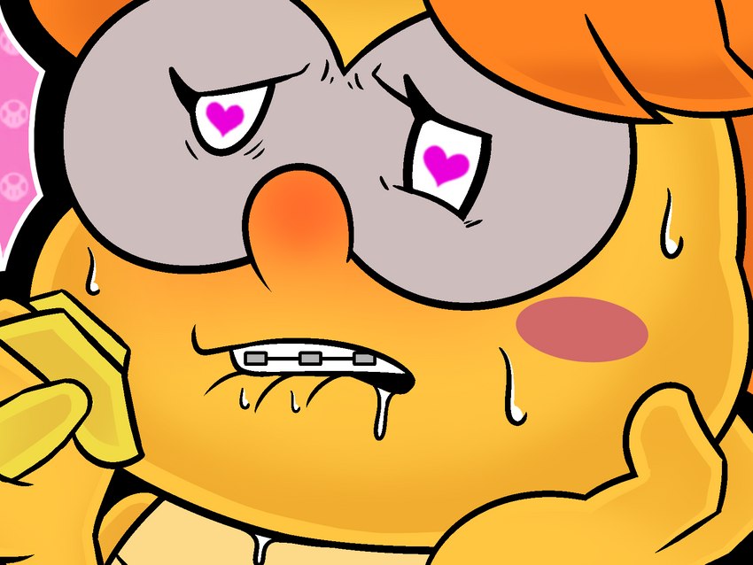 ahegao ambiguous_gender bite biting_lip biting_own_lip blush braces duo eyewear female hair looking_pleasured self_bite solo_focus thunderfap mario_bros nintendo paper_mario paper_mario_(2000) lakilulu koopa koopa_troopa lakitu scalie 4:3 digital_media_(artwork) hi_res