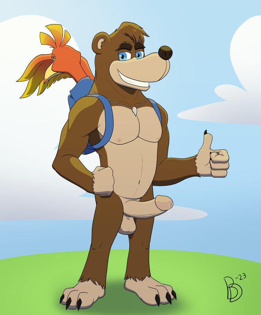 banjo and kazooie (banjo-kazooie and etc) created by birbdrain