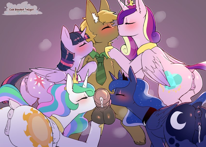 fan character, princess cadance, princess celestia, princess luna, and twilight sparkle (friendship is magic and etc) created by cold-blooded-twilight