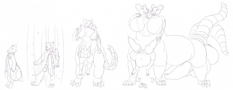 3_heads accident anthro_to_taur big_breasts body_control breasts clothing forced forced_transformation front_and_back_penises frontal_taur_genitals frontal_taur_penis gender_transformation genital_growth genitals growth gynomorph held_up huge_breasts intersex lift_up merging mtg_transformation mti_transformation multi_genitalia multi_head multi_leg multi_limb multi_penis multi_tail multifur penis penis_growth size_difference size_transformation solo surprise_transformation tail teleport torn_clothing transformation chimericalwaltz canid canine canis mammal mouse murid murine rodent taur wolf 2018 monochrome sketch