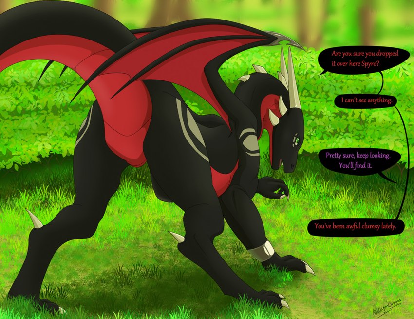cynder and spyro (spyro the dragon and etc) created by apollyondragon