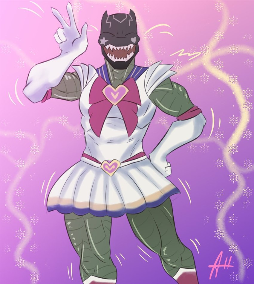 reptile (sailor moon (series) and etc) created by aleksejsalabaev