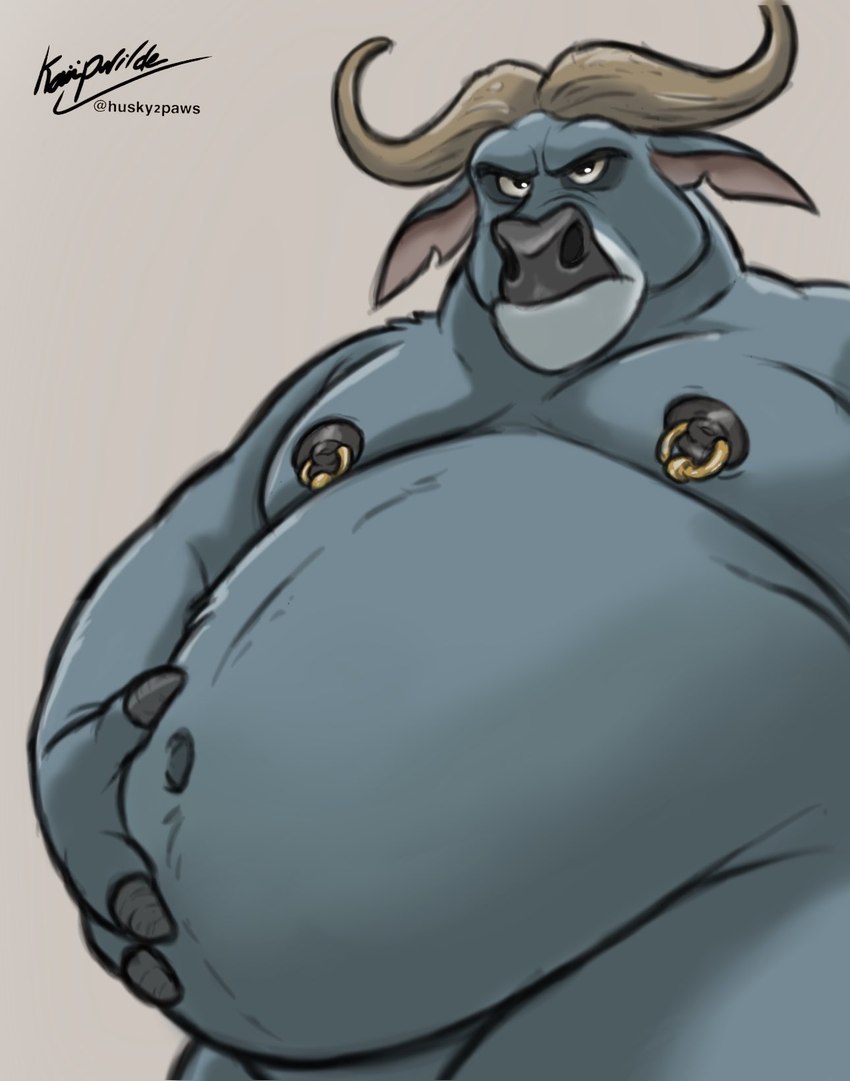 chief bogo (zootopia and etc) created by husky2paws