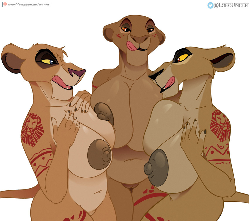 sarabi, vitani, and zira (the lion king and etc) created by el-loko