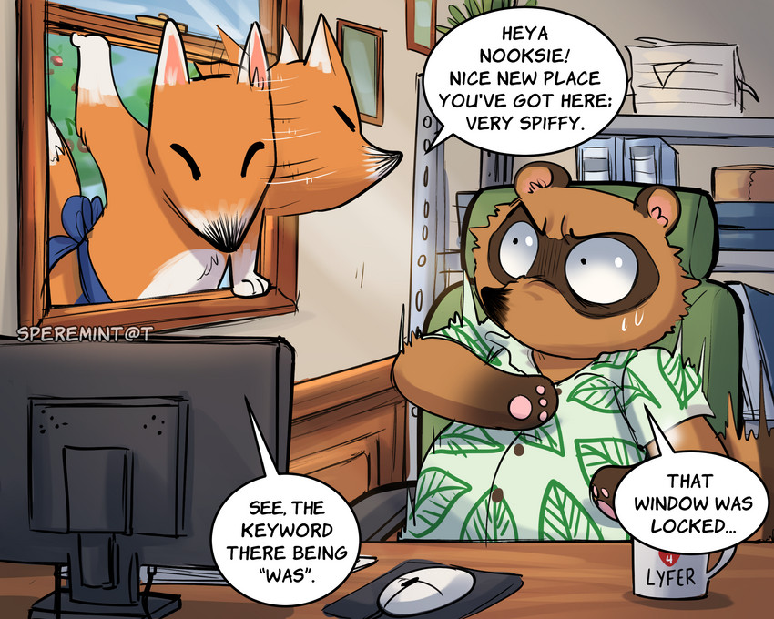 crazy redd and tom nook (animal crossing and etc) created by speremint