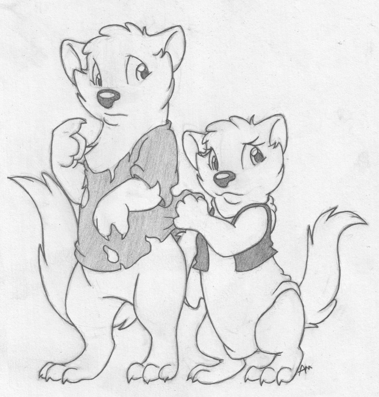 age_difference anthro barefoot bottomless clothed clothing digitigrade duo featureless_crotch feet female looking_back male semi-anthro shirt size_difference topwear torn_clothing vest worried young young_anthro mizzyam mae_marten regi_marten gulonine mammal marten mustelid musteline graphite_(artwork) greyscale hi_res monochrome signature traditional_media_(artwork) brother_(lore) brother_and_sister_(lore) sibling_(lore) sister_(lore)