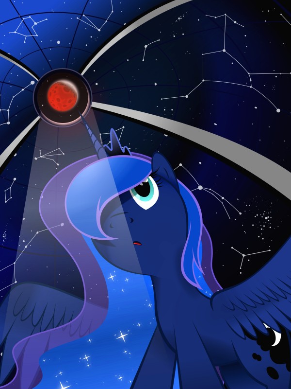 blue_body blue_eyes blue_feathers blue_hair cosmic_hair cutie_mark eclipse ethereal_hair eyelashes feathered_wings feathers female feral hair horn lunar_eclipse moon night pseudo_hair sky solo star_map wings flamevulture17 friendship_is_magic hasbro my_little_pony mythology princess_luna_(mlp) equid equine mammal mythological_creature mythological_equine winged_unicorn 3:4 absurd_res hi_res