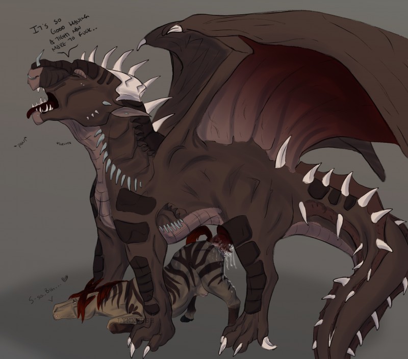 grunge dragon and zion (mythology) created by lynxrush
