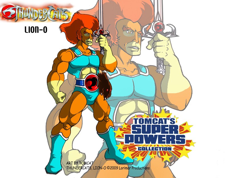 armor belt boots clothing footwear hair male melee_weapon muscular muscular_male orange_body orange_hair orange_skin shoes solo sword text unconvincing_armor weapon yellow_eyes tomcat_(artist) thundercats thundercats_1985 lion-o animal_humanoid felid felid_humanoid feline feline_humanoid humanoid mammal mammal_humanoid 2009 english_text hi_res