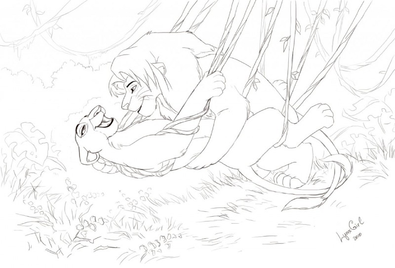 nala and simba (the lion king and etc) created by reallynxgirl