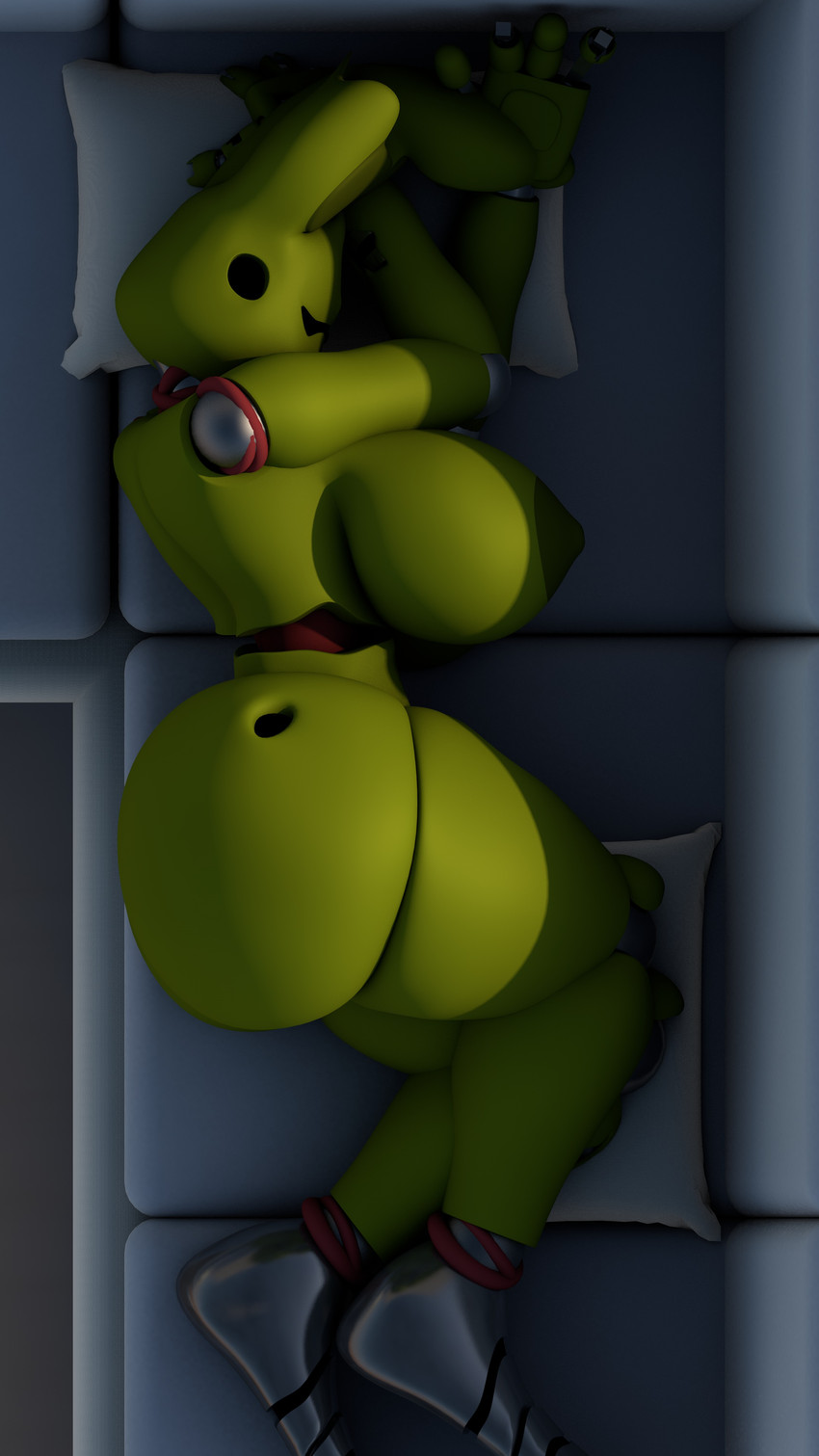 anthro big_butt butt female huge_butt machine nipples nude solo geometryboymejia five_nights_at_freddy's five_nights_at_freddy's_3 scottgames springtrap_(fnaf) animatronic lagomorph leporid mammal rabbit robot 2020 3d_(artwork) 4k 9:16 absurd_res blender_(artwork) digital_media_(artwork) hi_res