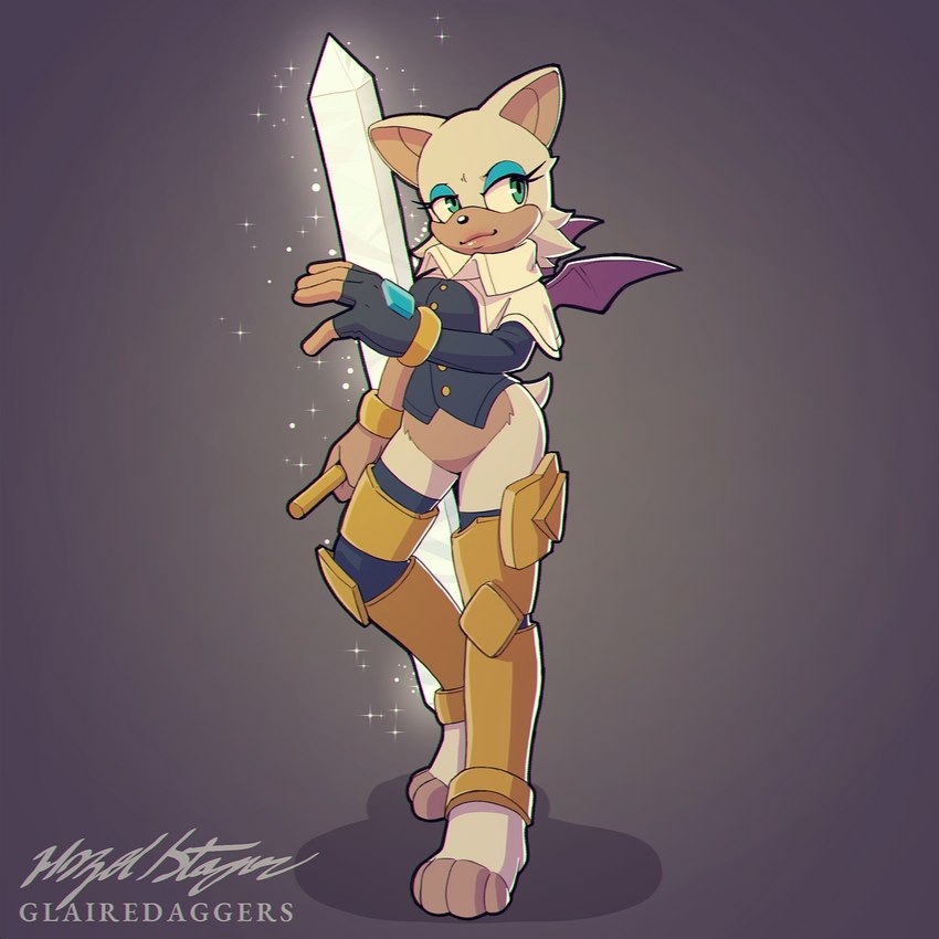 rouge the bat and sybil (sonic the hedgehog (series) and etc) created by glairedaggers