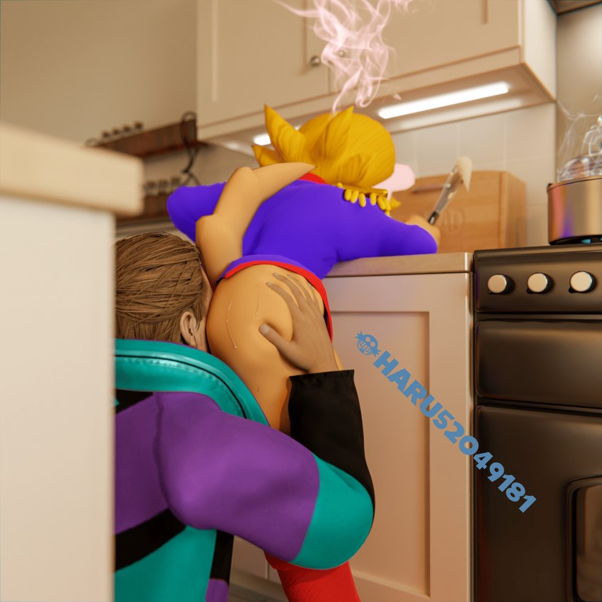 anal anthro blonde_hair blue_clothing bodily_fluids brown_body brown_fur clothing duo femboy frosting fur hair kitchen kitchen_utensils male male/male multicolored_body multicolored_fur oral rimming rimming_male sex steaming_body sweat tools two_tone_body two_tone_fur whisk harubug archie_comics sega sonic_the_hedgehog_(archie) sonic_the_hedgehog_(comics) sonic_the_hedgehog_(series) antoine_d'coolette human mammal 1:1 3d_(artwork) digital_media_(artwork) hi_res