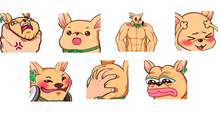 :d :o abs anthro asphyxiation biceps big_eyes blush bow_tie brown_eyes brown_nose choking cross-eyed cross-popping_vein disembodied_hand duo ear_piercing ear_tag electronics embarrassed emote emotes eyes_closed fingernails frown glistening glistening_eyes glistening_face grabbing_face hand_on_face hand_on_head happy headgear headphones headphones_around_neck heart_symbol humor long_ears looking_down male multicolored_ears muscular muscular_anthro muscular_male nails nude open_mouth pecs piercing pink_ears plushie ribbons sad shadow simple_background smile solo tan_body tan_ears tan_skin teeth tongue toony triceps white_background socky2me nintendo pokemon surprised_pikachu goonyella pepe_the_frog animate_inanimate generation_1_pokemon kangaroo living_plushie macropod mammal marsupial pikachu pokemon_(species) 2022 crossover digital_media_(artwork) hi_res meme multiple_images