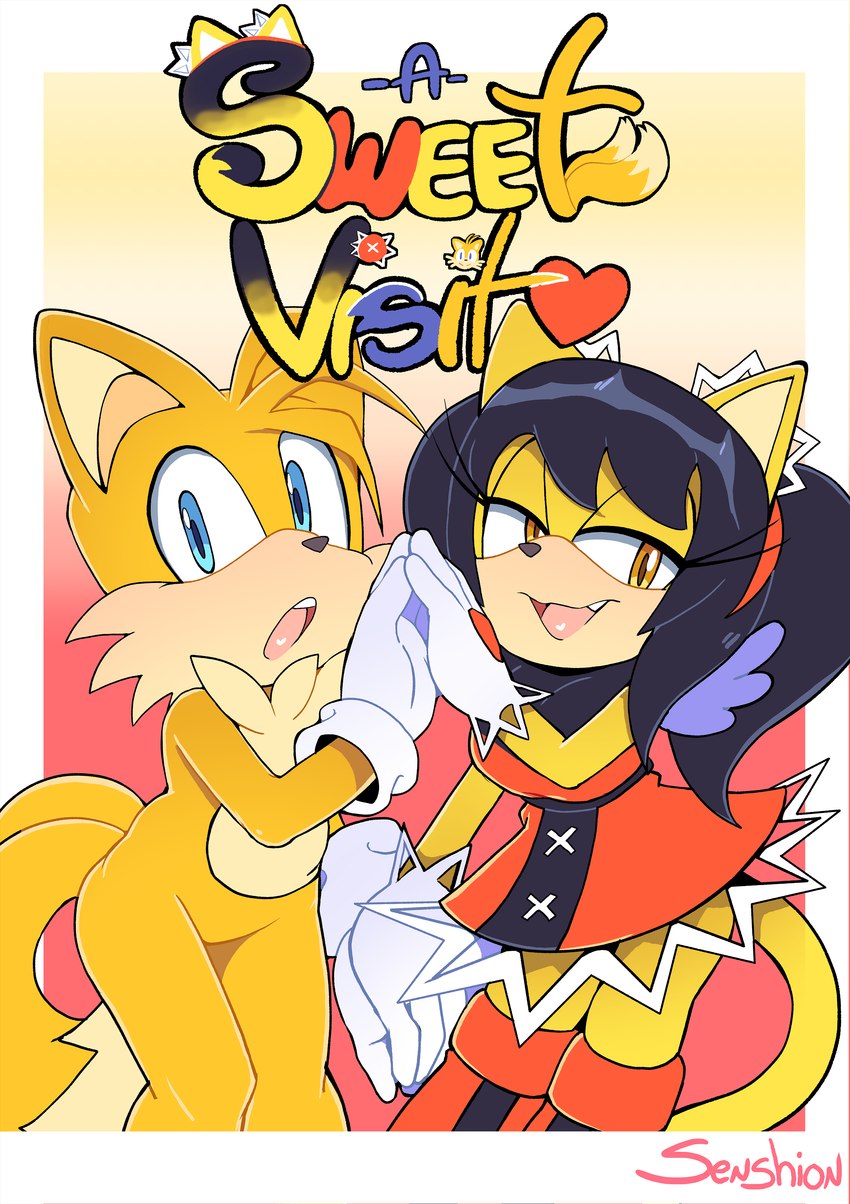 honey the cat and miles prower (sonic the hedgehog (series) and etc) created by senshion