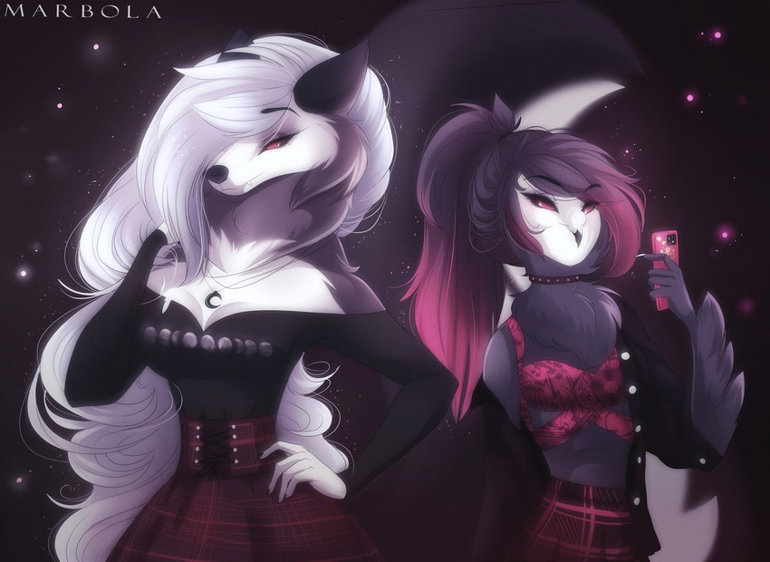 loona and octavia (helluva boss and etc) created by marbola