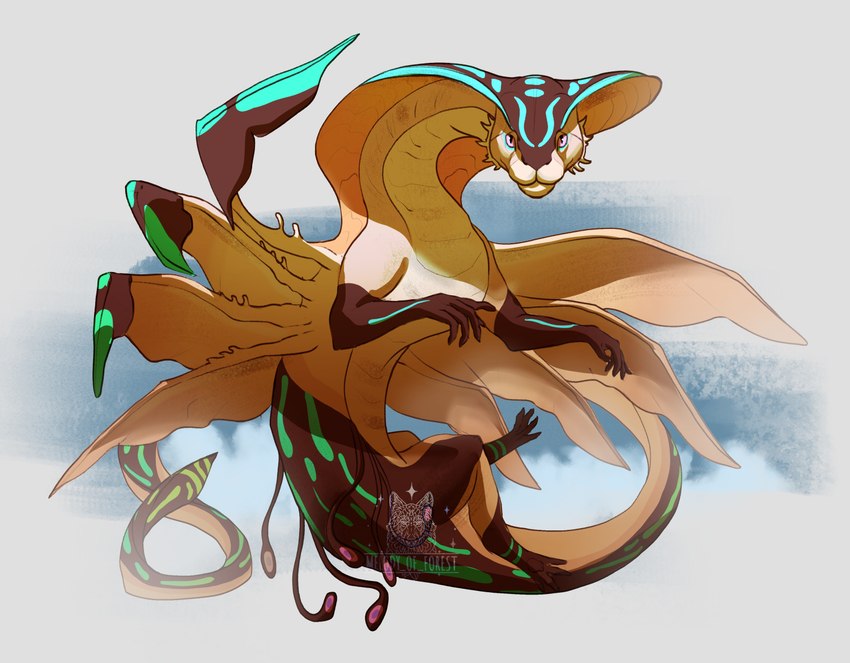 feral tail melodyofforest european_mythology mythology dragon mythological_creature mythological_scalie reptile scalie snake western_dragon wyvern