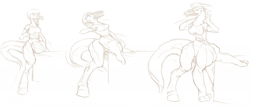 anthro anthro_to_taur base_one_layout basic_sequence beak breasts female hooves linear_sequence one_row_layout paws solo species_transformation three_frame_image three_frame_sequence transformation transformation_sequence uglyshadow avian chimera equid equine mammal monster reptile scalie taur monochrome sequence sketch