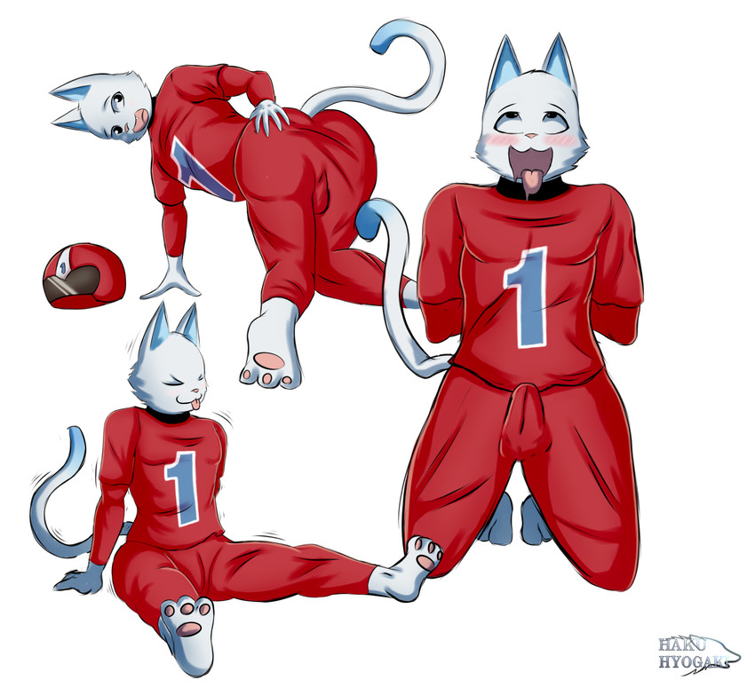 ahegao all_fours anthro armor blush clothed clothing eyes_closed fur headgear helmet looking_at_viewer looking_pleasured male multiple_positions open_mouth open_smile red_clothing red_topwear shirt simple_background sitting smile solo superhero teeth tongue tongue_out topwear white_body white_fur hakuhyogaki animal_crossing nintendo kid_cat_(animal_crossing) domestic_cat felid feline felis mammal absurd_res hi_res