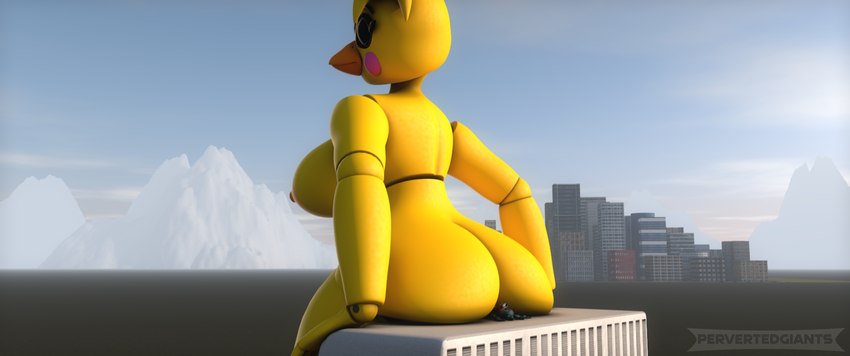 blue_body breasts butt butt_crush crush female machine macro male nipples yellow_body pervertedgiants five_nights_at_freddy's five_nights_at_freddy's_2 scottgames toy_bonnie_(fnaf) toy_chica_(fnaf) animatronic avian bird chicken galliform gallus_(genus) lagomorph leporid mammal phasianid rabbit robot 3d_(artwork) digital_media_(artwork) hi_res