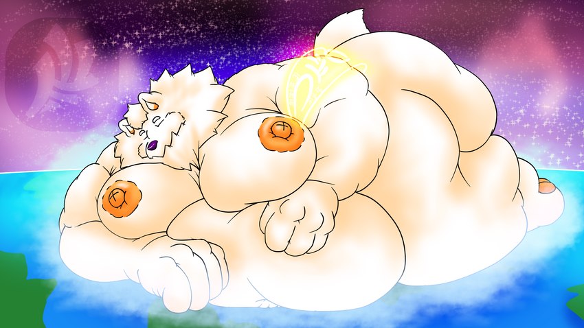 anthro areola atmosphere barazoku belly big_belly big_butt big_moobs butt cloud cosmic_background earth eyes_closed fluffy fluffy_tail fur giga giga_macro huge_belly huge_butt huge_moobs hyper hyper_belly hyper_butt hyper_moobs kemono larger_male macro male moobs morbidly_obese morbidly_obese_anthro morbidly_obese_male navel neck_tuft nipples nude obese obese_anthro obese_male overweight overweight_anthro overweight_male pawpads planet planet_dwarfing size_difference sky sleeping solo space spacescape star starry_background starry_sky tail terra_macro thick_thighs tuft white_body white_fur fujiyama_samoyed fujiyama_kenhaku canid canine canis domestic_dog mammal nordic_sled_dog samoyed spitz 16:9 digital_media_(artwork) hi_res widescreen