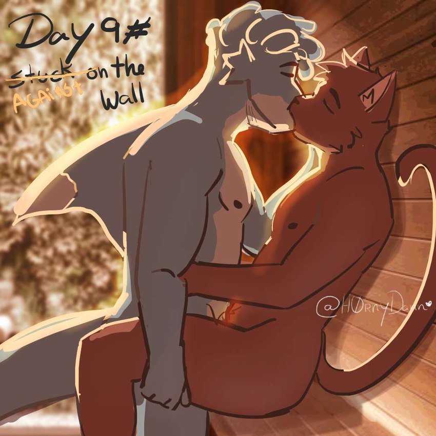 anthro duo eyes_closed from_front_position frottage fur golden_hour holding_tight interspecies kiss_on_lips kissing male male/male nipples nude orange_body orange_fur penile sauna sauna_bench sauna_sex sex sitting tail furry_fresher kinktober kinktober_2024 domestic_cat felid feline felis fish mammal marine shark 1:1 warm_colors