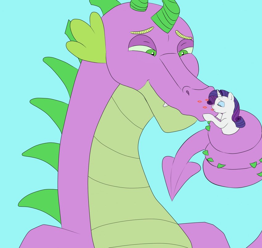 rarity and spike (friendship is magic and etc) created by jimfoxx