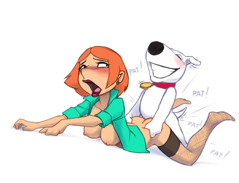brian griffin and lois griffin (family guy) created by wolfy-nail