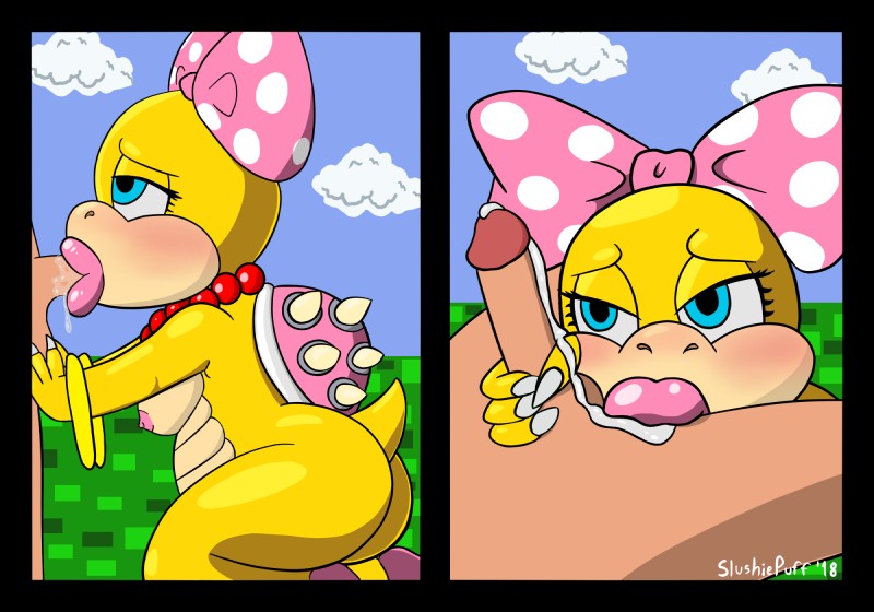 koopaling, mario, and wendy o. koopa (mario bros and etc) created by slushiepuff