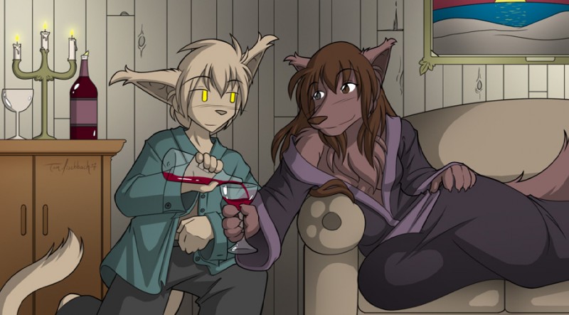 keith keiser and natani (twokinds) created by tom fischbach