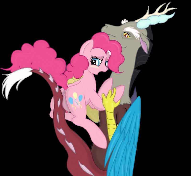 discord and pinkie pie (friendship is magic and etc) created by sawsta