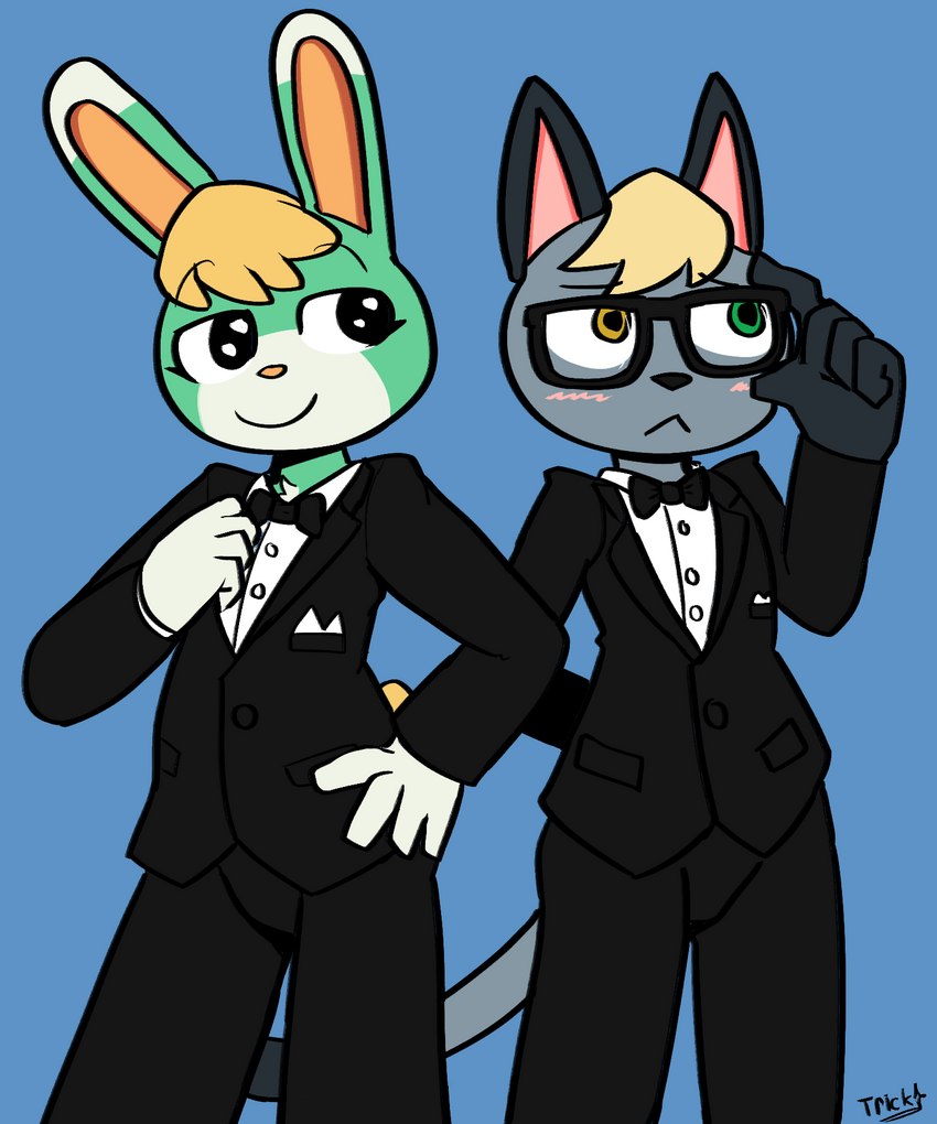 raymond and sasha (animal crossing and etc) created by felino