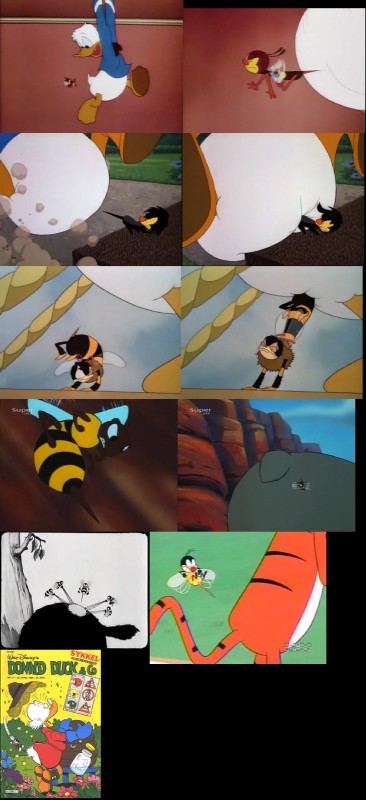 anthro beak bee_sting butt group male montage raised_tail solo_focus sting tail young young_male unknown_artist cartoon_network disney the_jungle_book baloo barrington_the_bee donald_duck scrooge_mcduck spike_the_bee anatid anseriform arthropod avian bear bee bird duck felid hymenopteran insect mammal pantherine tiger 1989 grandfathered_content hi_res multiple_images