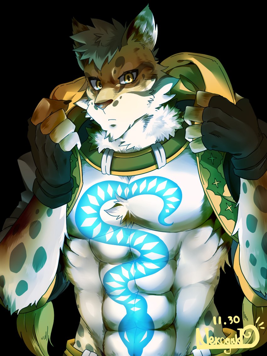 anthro black_background clothed clothing countershading fingerless_gloves gloves handwear hoodie male muscular muscular_anthro muscular_male simple_background solo tattoo topwear lupus5903 nekogaki0324 nekojishi studio_klondike likulau clouded_leopard deity felid mammal pantherine 2017 2021 3:4 hi_res