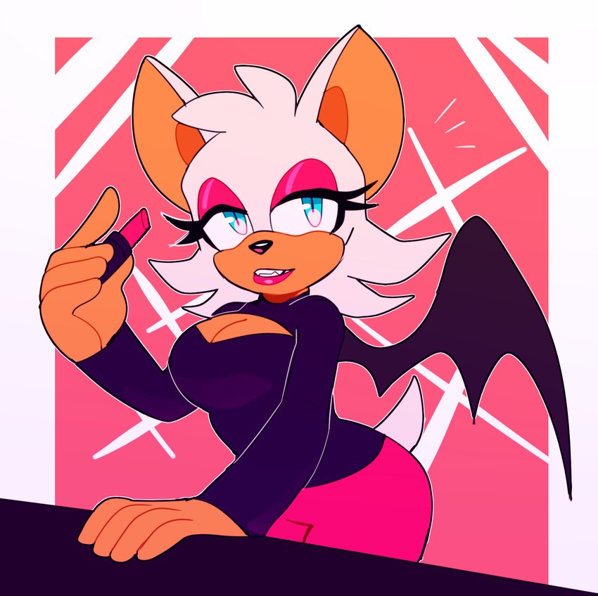 rouge the bat (sonic the hedgehog (series) and etc) created by bongwater777