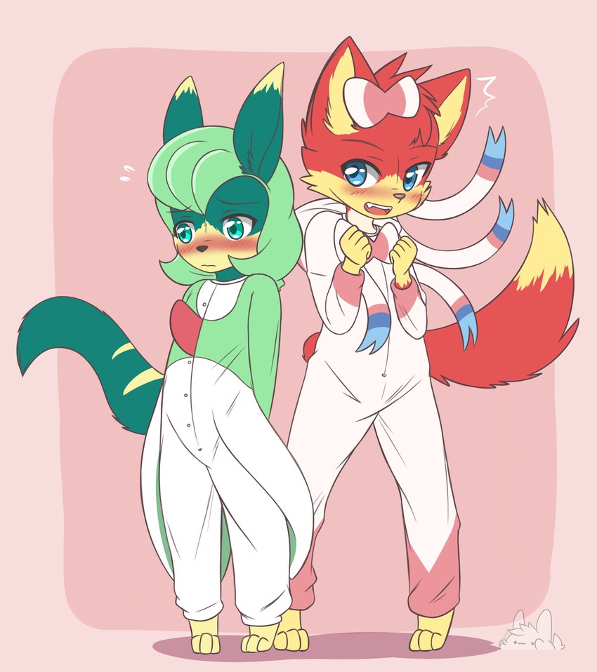 aiden and yuki (nintendo and etc) created by bunnybits