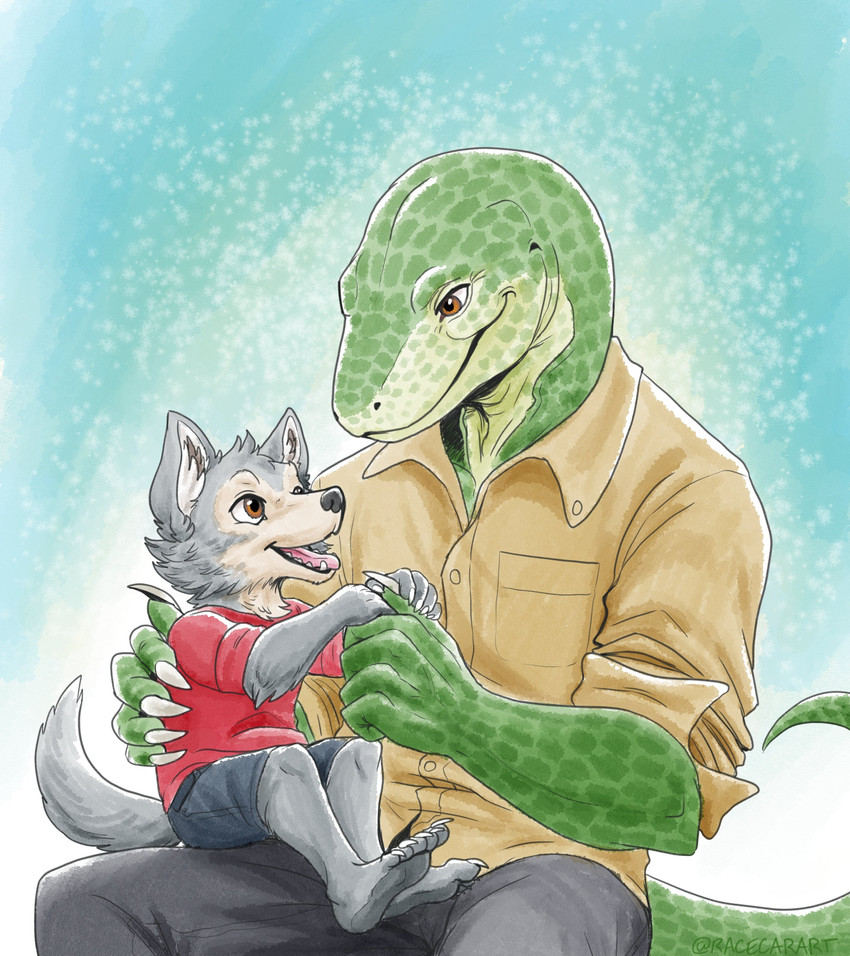 gosha and legoshi (beastars) created by racecarart