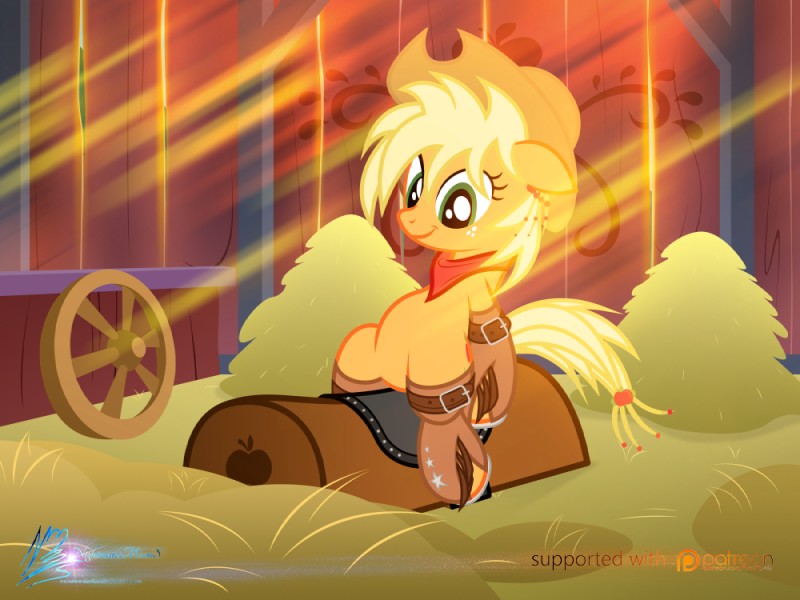 applejack (friendship is magic and etc) created by nightmaremoons
