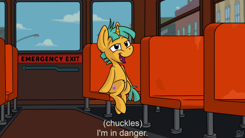 bus commercial_vehicle danger dangerous dialogue feral green_hair hair horn inside inside_bus male public_transportation semi-anthro sitting solo text vehicle vehicle_for_hire young young_feral young_male pirill-poveniy family_guy friendship_is_magic hasbro i'm_in_danger_(meme) my_little_pony mythology the_simpsons ralph_wiggum snails_(mlp) equid equine horse mammal mythological_creature mythological_equine pony unicorn 16:9 4k absurd_res english_text hi_res meme widescreen