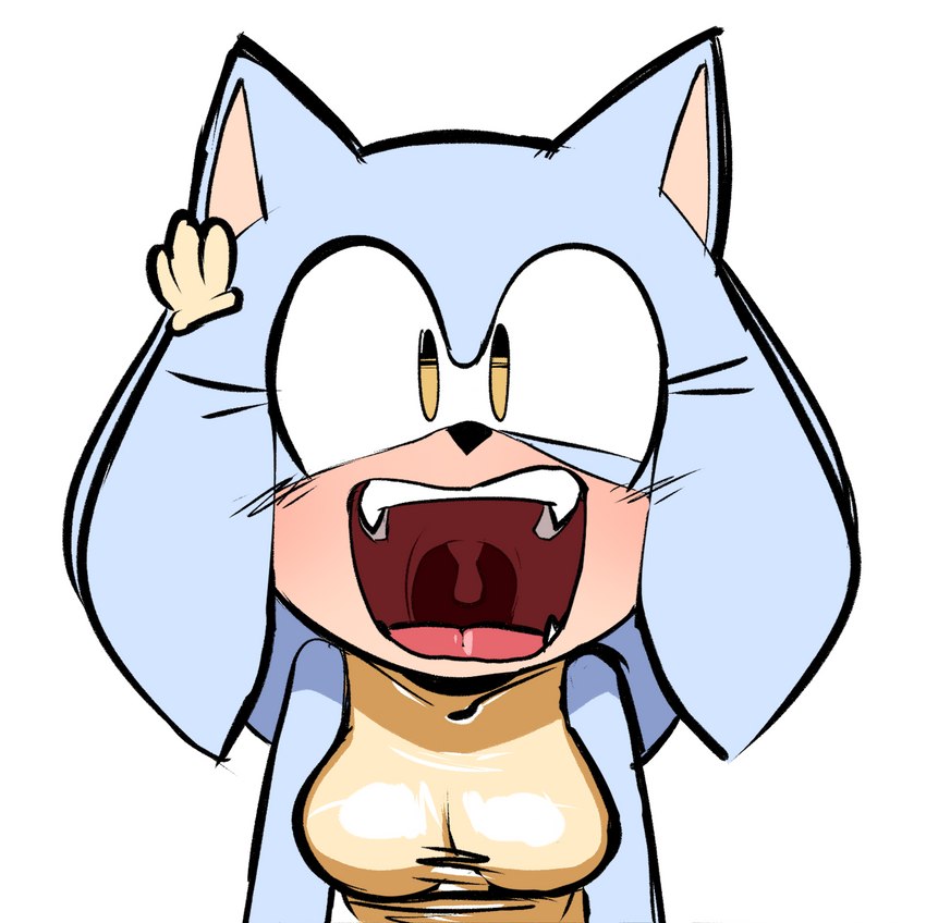 anthro blue_body blue_fur female fur mouth_shot open_mouth simple_background solo tongue uvula white_background lettuce_(artist) sega sonic_the_hedgehog_(series) fan_character honeydew_(lettuce) eulipotyphlan hedgehog mammal 2023 hi_res tagme