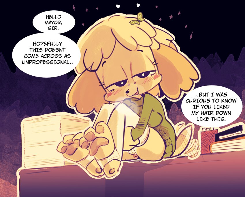 isabelle (animal crossing and etc) created by canaryprimary