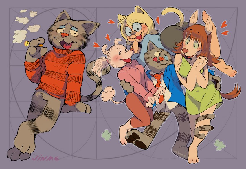 charlene, dee-dee, fritz the cat, and winston the fox (fritz the cat) created by jinmessan