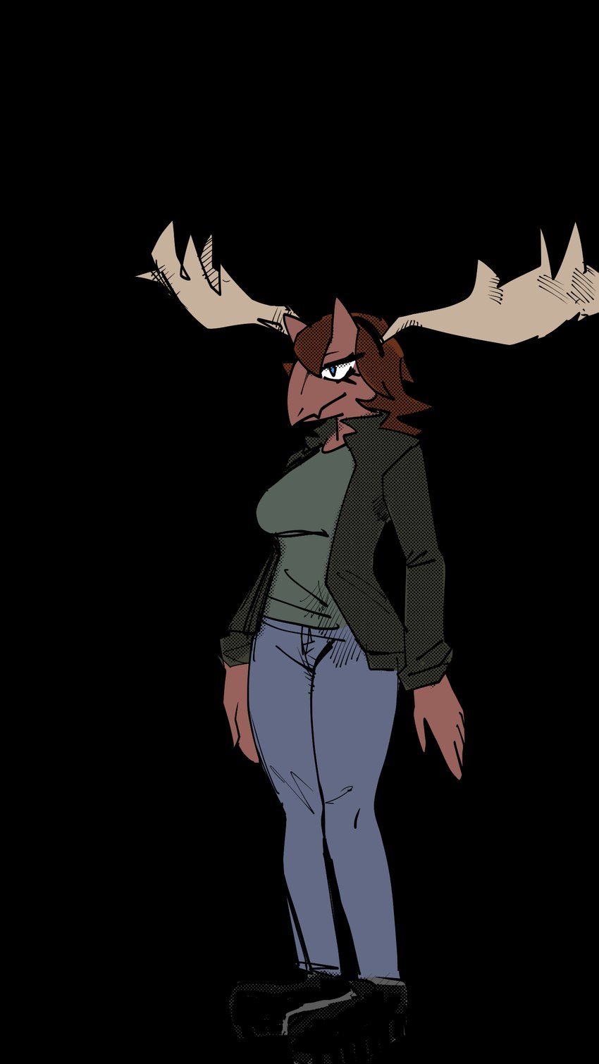 2_horns 5_fingers anthro blue_eyes bottomwear breasts brown_body brown_hair brown_scales clothing denim denim_bottomwear denim_clothing eyelashes fake_antlers fake_horns female fingers green_clothing green_jacket green_topwear hair horn jacket jeans pants scales simple_background solo text topwear transparent_background espectro111222 third-party_edit 4chan cavemanon_studios snoot_game janet_(snoot_game) abelisaurid carnotaurus dinosaur prehistoric_species reptile scalie theropod 2024 9:16 absurd_res alpha_channel artist_name english_text hi_res watermark