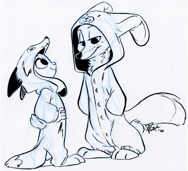 judy hopps and nick wilde (zootopia and etc) created by briskby